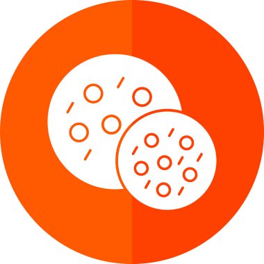 Vektör illüstrasyonu, Çerez simgesi element arkaplanı            