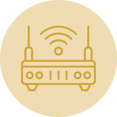wifi internet yönlendirici vektör çizimi 