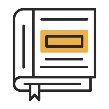 Kitap simgesinin vektör illüstrasyonu 