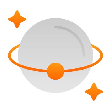 gezegen simgesi, vektör illüstrasyonu basit tasarım