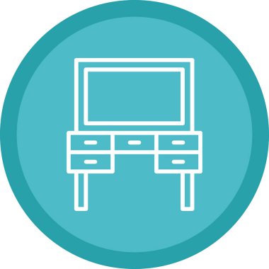 mobilya renkli vektör simgesi