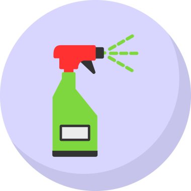 sprey şişe kutsal kişilerin resmi, vektör çizim