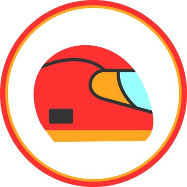 Kask simge yarış, illüstrasyon vektör 