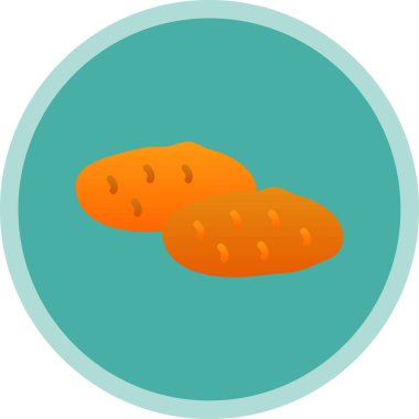 Patates. Web simgesi basit illüstrasyon 