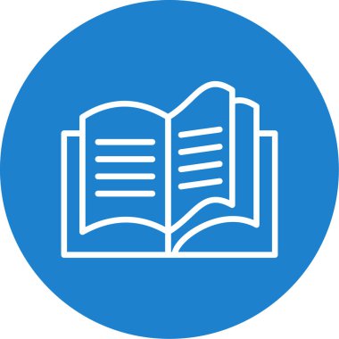 Kitap simgesinin vektör illüstrasyonu 