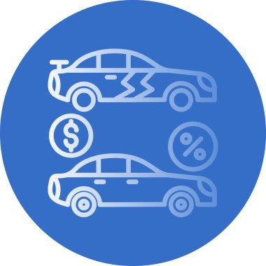 Araba modern simgesinin vektör illüstrasyonu