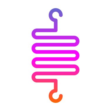 Modern Noel ağacı simgesinin vektör illüstrasyonu