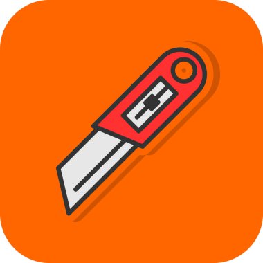 Cutter ağ simgesi vektör illüstrasyonu