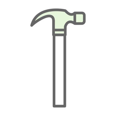  düz çekiç araç simgesi vektör illüstrasyonu