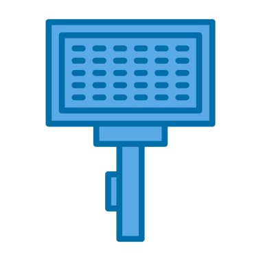 fırça ağ ikonu vektör illüstrasyonu