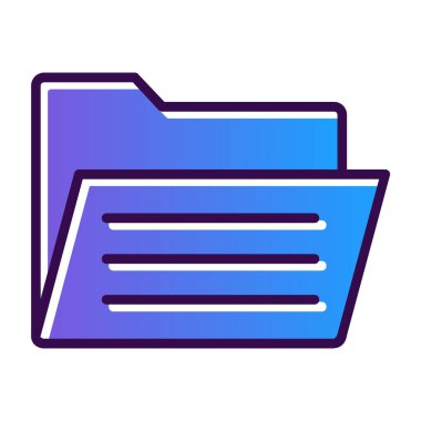 Dosya. Web simgesi basit illüstrasyon 