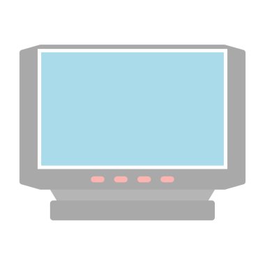 televizyon web simgesi vektör illüstrasyonu