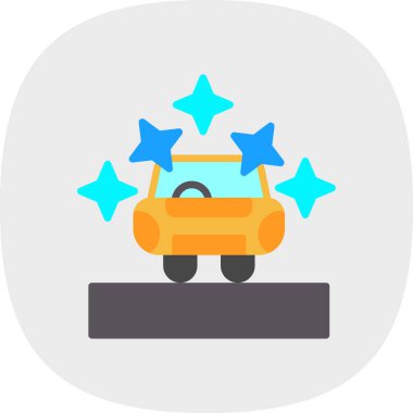 - Araba. Web simgesi basit illüstrasyon