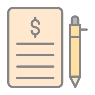 İş ve finans dairesi ikonu. vektör illüstrasyonu