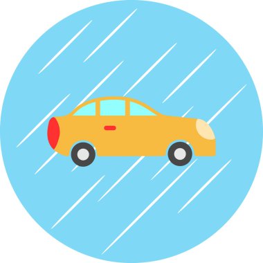 araba simgesi, vektör illüstrasyonu 