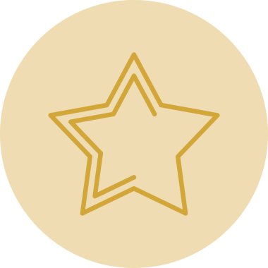 Grafik düz yıldız ikon vektör çizimi tasarımı