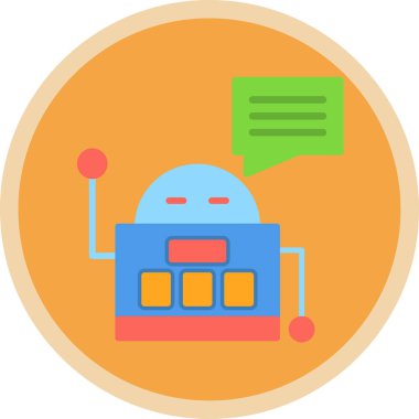 Chatbot simgesi vektör çizimi