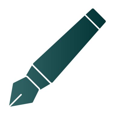 mürekkep kalem simgesi, vektör illüstrasyonu  