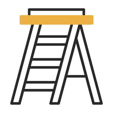 merdiven simgesi, vektör illüstrasyonu basit tasarım