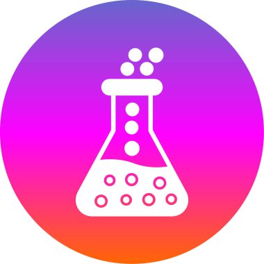 Laboratuvar cam şişe izole edilmiş vektör illüstrasyon grafik tasarımı                      