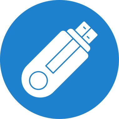 USB web simgesi, vektör çizim 