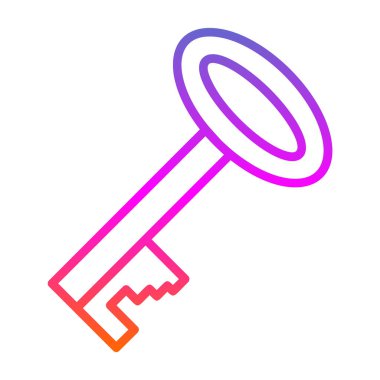 Anahtar. Web simgesi basit illüstrasyon