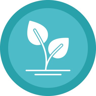 Bitki simgesi. Vektör çizim