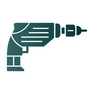 Sondaj makinesi ikon vektör çizimi