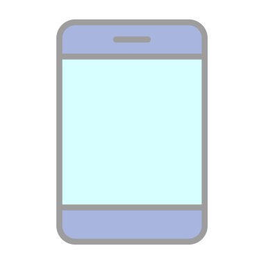 Akıllı telefon simgesinin vektör illüstrasyonu 