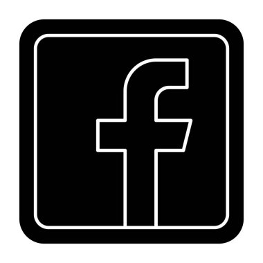 Facebook logosu, sosyal medya tasarım web simgesi