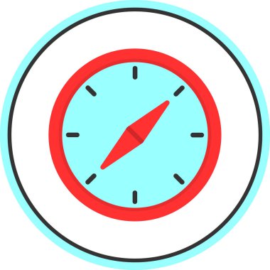 vector illustration of Compass modern icon            