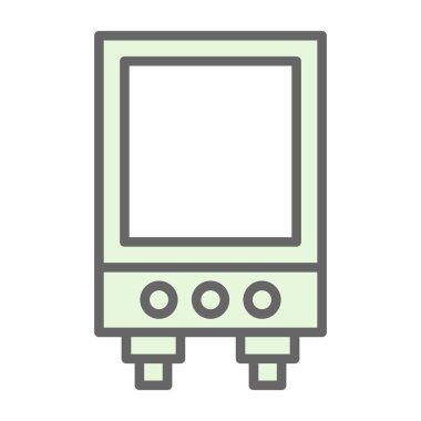 Kolayca değiştirebilen veya düzenleyebilen elektrik güç kaynağı vektör simgesi