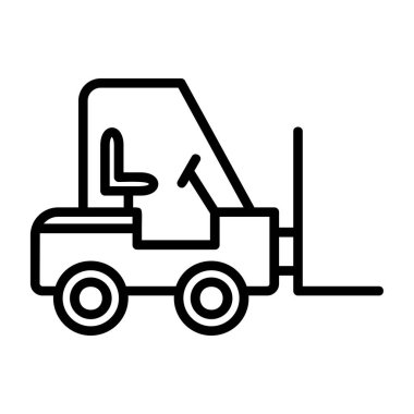 vector illustration of Forklift icon 