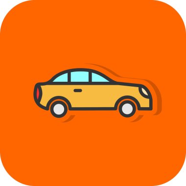 araba simgesi, vektör illüstrasyonu 