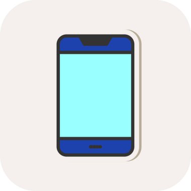Akıllı telefon simgesinin vektör illüstrasyonu 