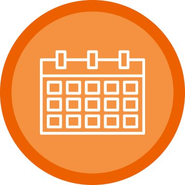 Takvim simgesi vektör illüstrasyonu