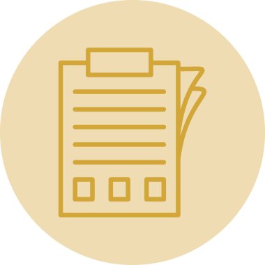 belge simgesi, vektör illüstrasyonu basit tasarım