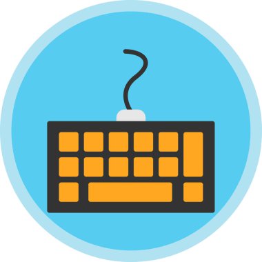 Bilgisayar klavyesi. Web basit tasarımı