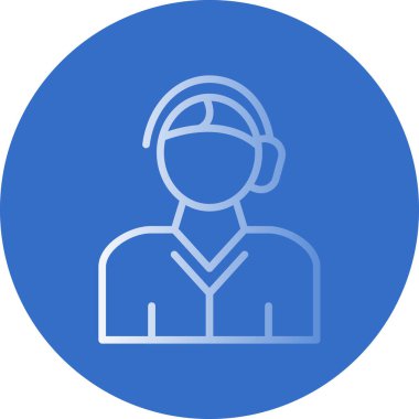 Operatör. Web simgesi basit illüstrasyon