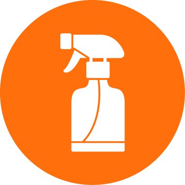 sprey şişe kutsal kişilerin resmi, vektör çizim