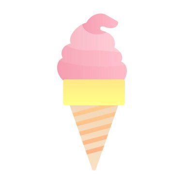 dondurma ikonu vektör illüstrasyonu