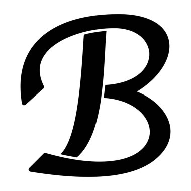 Mektup B Logo şablonu tasarlamak vektör