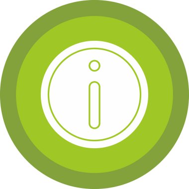 Basit bilgi işareti simgesi, vektör illüstrasyonu