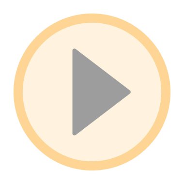 Düz oyun. Web simgesi basit illüstrasyon