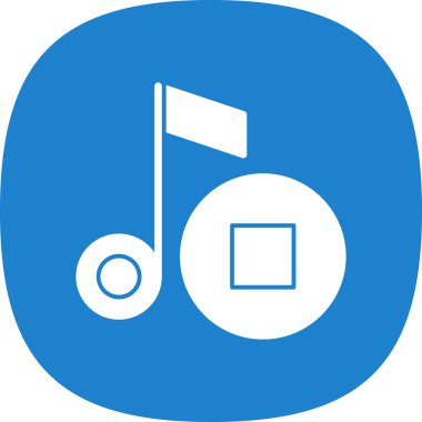 Vektör müzik simgesi illüstrasyonu