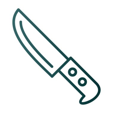 Bıçak düz simgesi, vektör illüstrasyonu 