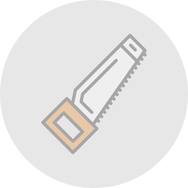 Modern El Testere simgesinin vektör çizimi              