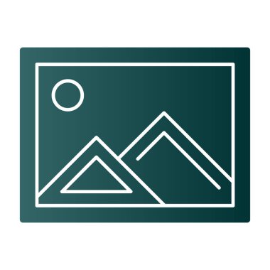 resim simgesi, vektör illüstrasyonu basit tasarım