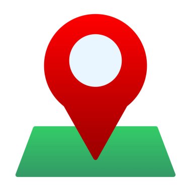 konum pin simgesi, vektör illüstrasyonu 