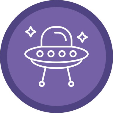 Uzaylı simgesi, vektör illüstrasyonu